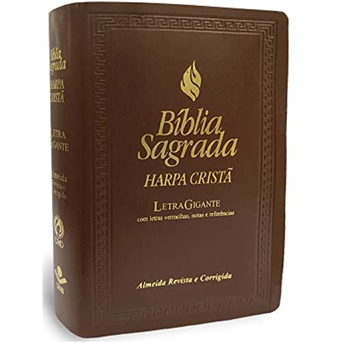 Ler Biblia Grande Harpa Lt Gig Lt Verm Marrom, do autor Varios Autores